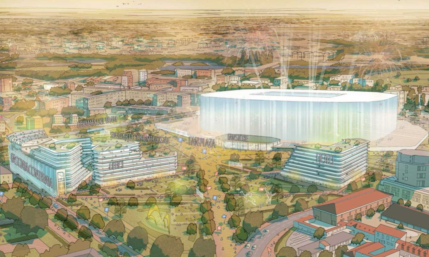 Inter e Milan la FOTO del  progetto per il nuovo San Siro. Costerà 1,2 miliardi, ecco cosa si salverà del Meazza