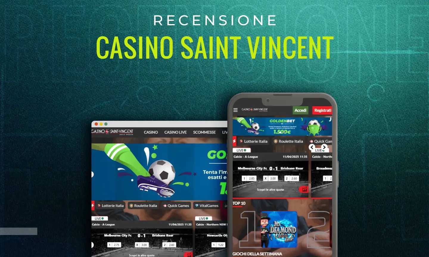 Recensione Casinosaintvincent: il test definitivo e la nostra opinione