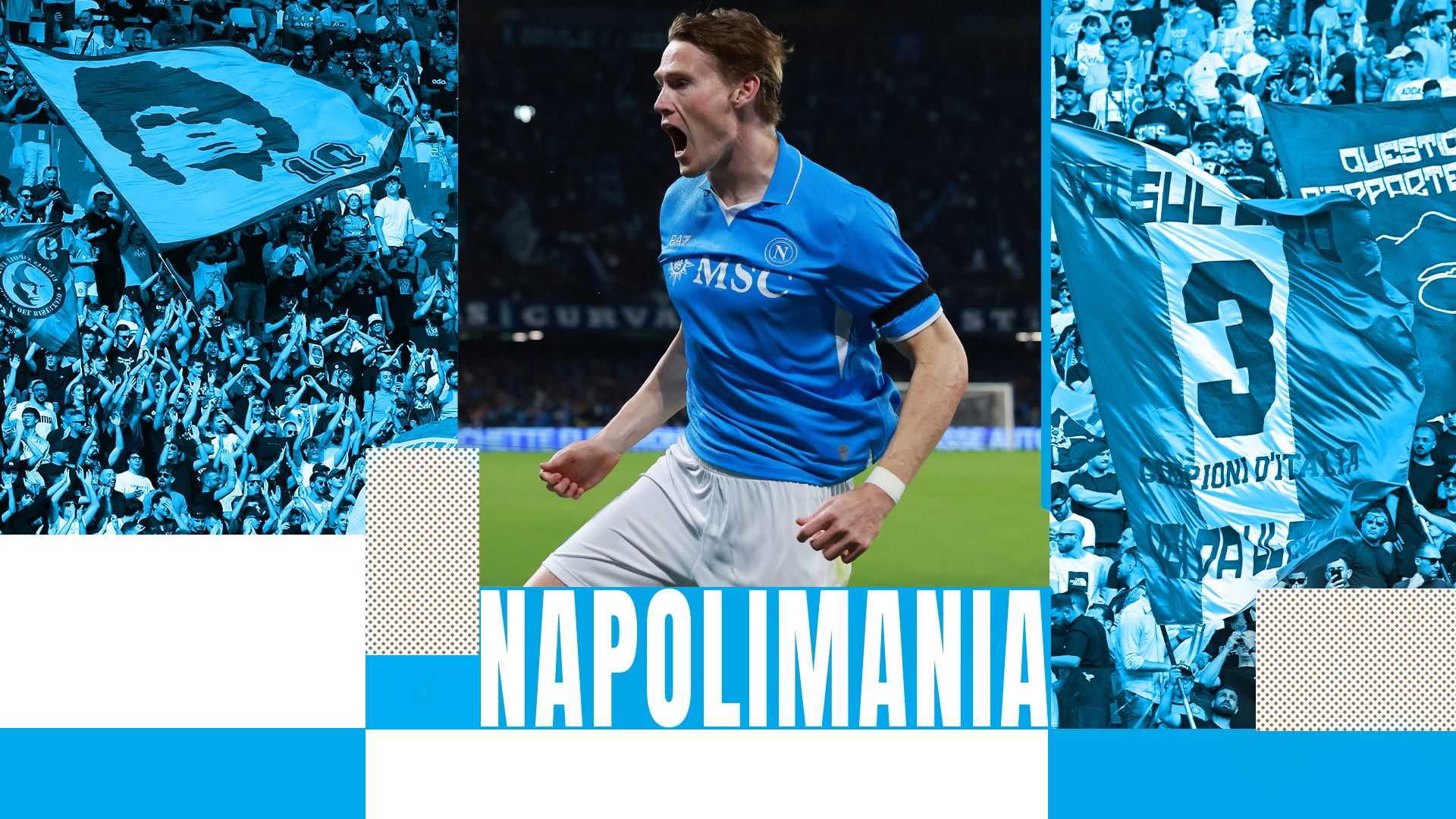 Napolimania: Conte e McTominay in stile Braveheart, il "prodigio" sta diventando realtà