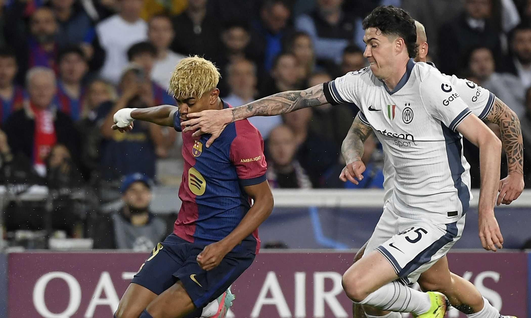 Barcellona-Inter, MOVIOLA LIVE: De Jong e Lamine Yamal chiedono due rigori