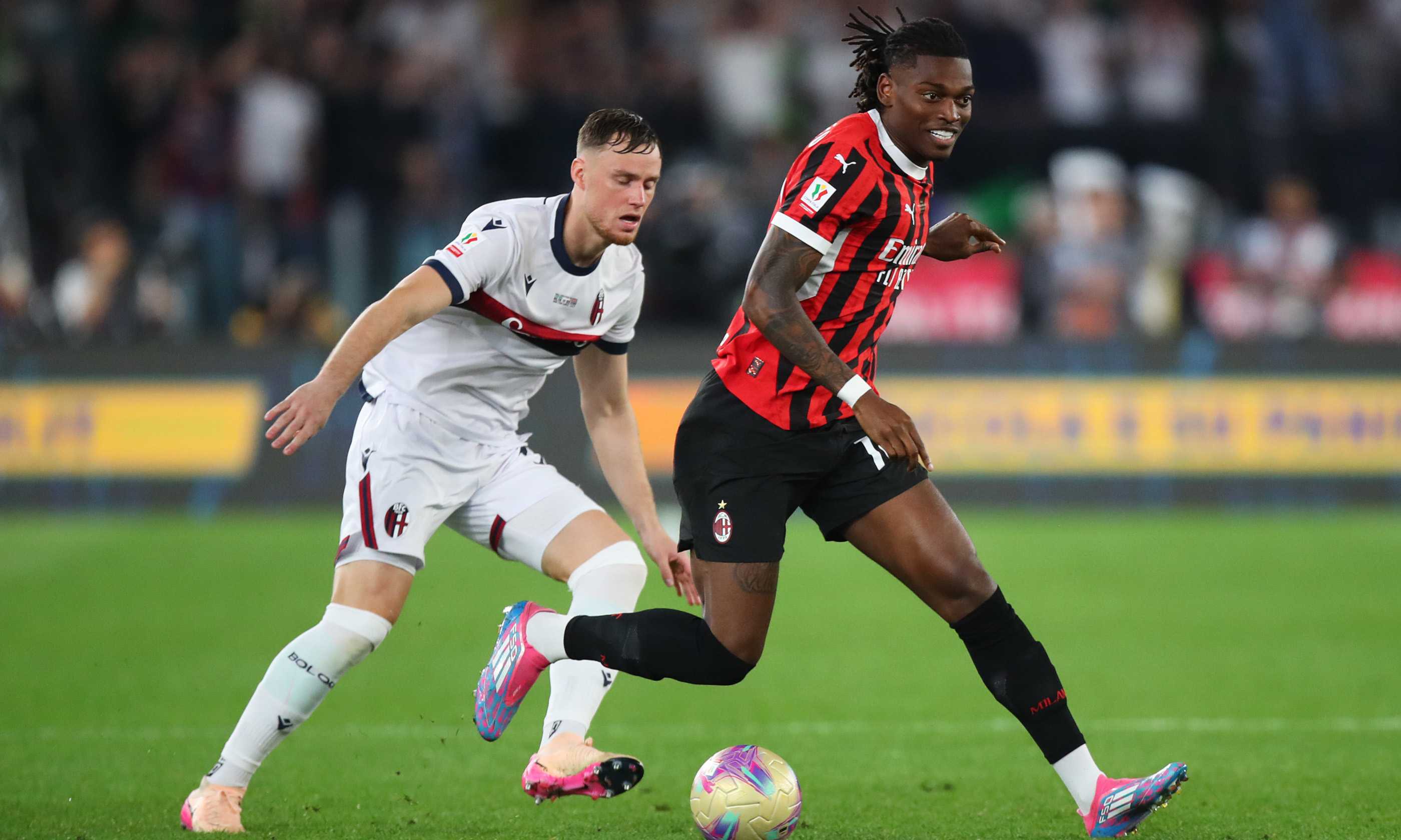 Milan-Bologna LIVE 0-0 la finale di Coppa Italia: Skorupski salva su Jovic