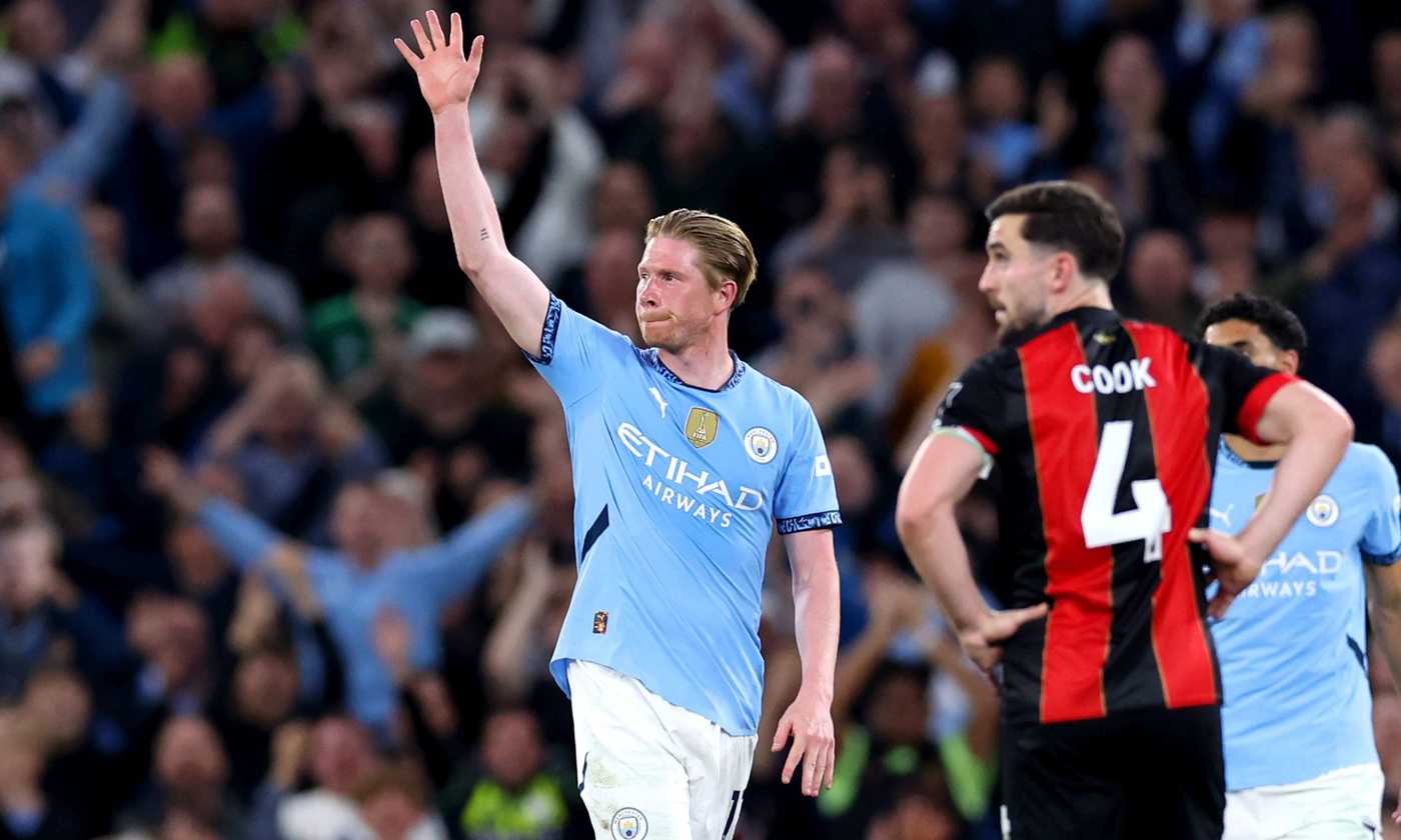 Premier League, festa Manchester City: tris da Champions, il saluto dell'Etihad a De Bruyne e il ritorno di Rodri