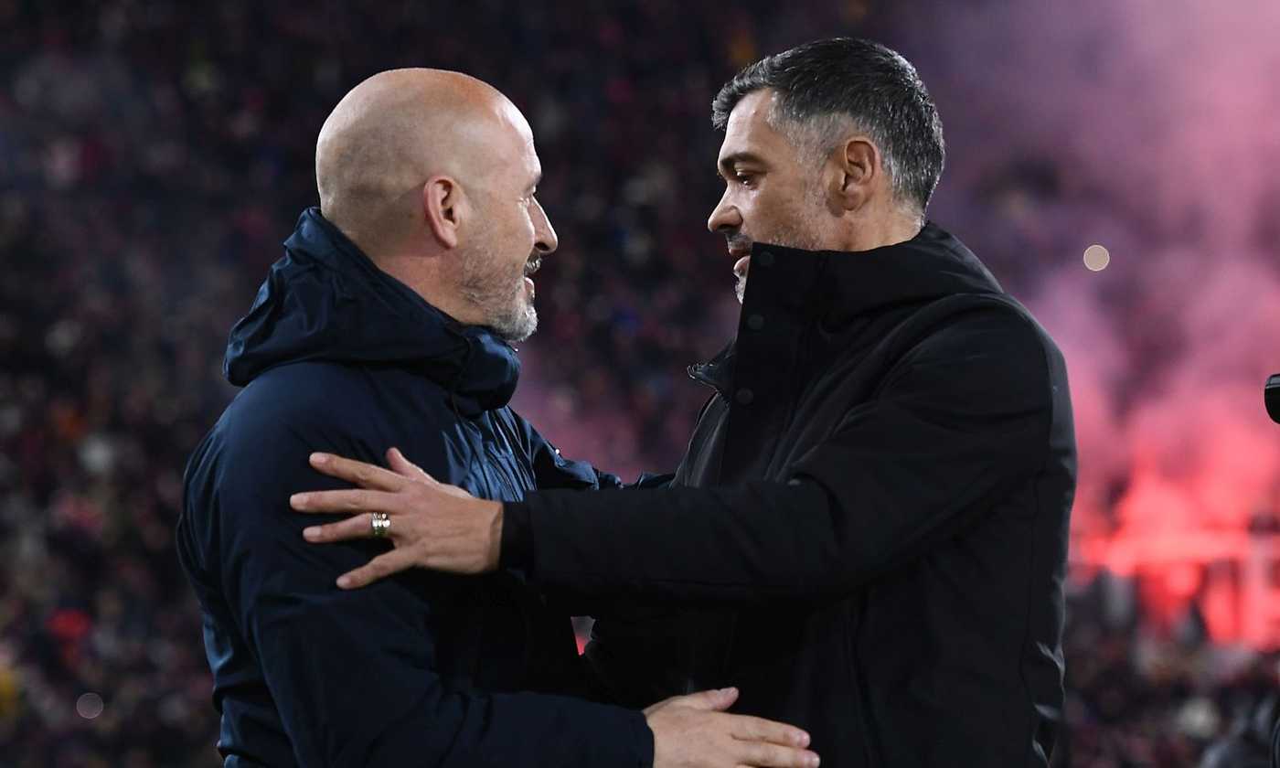 Milan-Bologna, Conceiçao vs Italiano atto terzo: in palio c'è anche il futuro